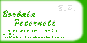 borbala peternell business card